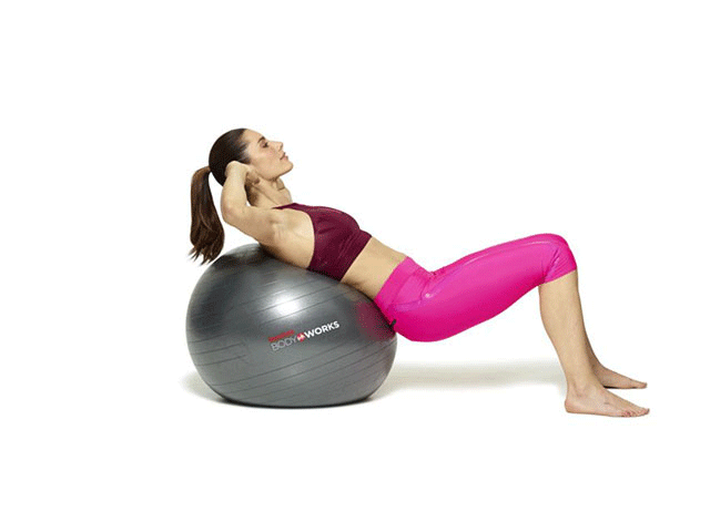 Bài tập nâng hông cao với bóng - Stability Ball Hip Thrust