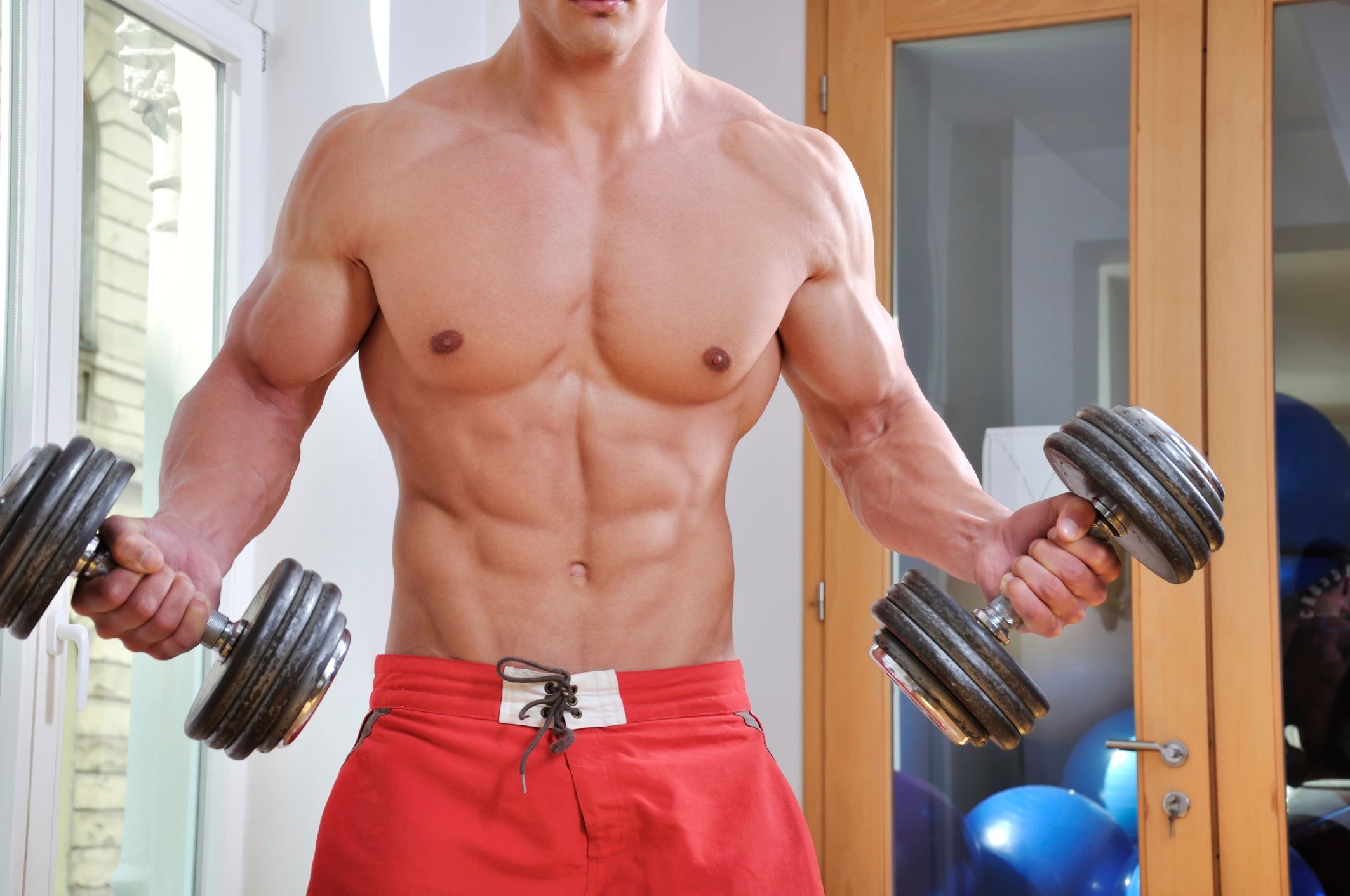 Tập luyện giúp kích thích sự phát triển của cơ bắp