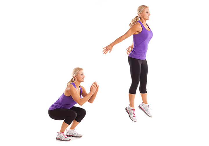 Tập bật nhảy giúp rèn luyện cho cơ đùi, mông săn chắc hơn