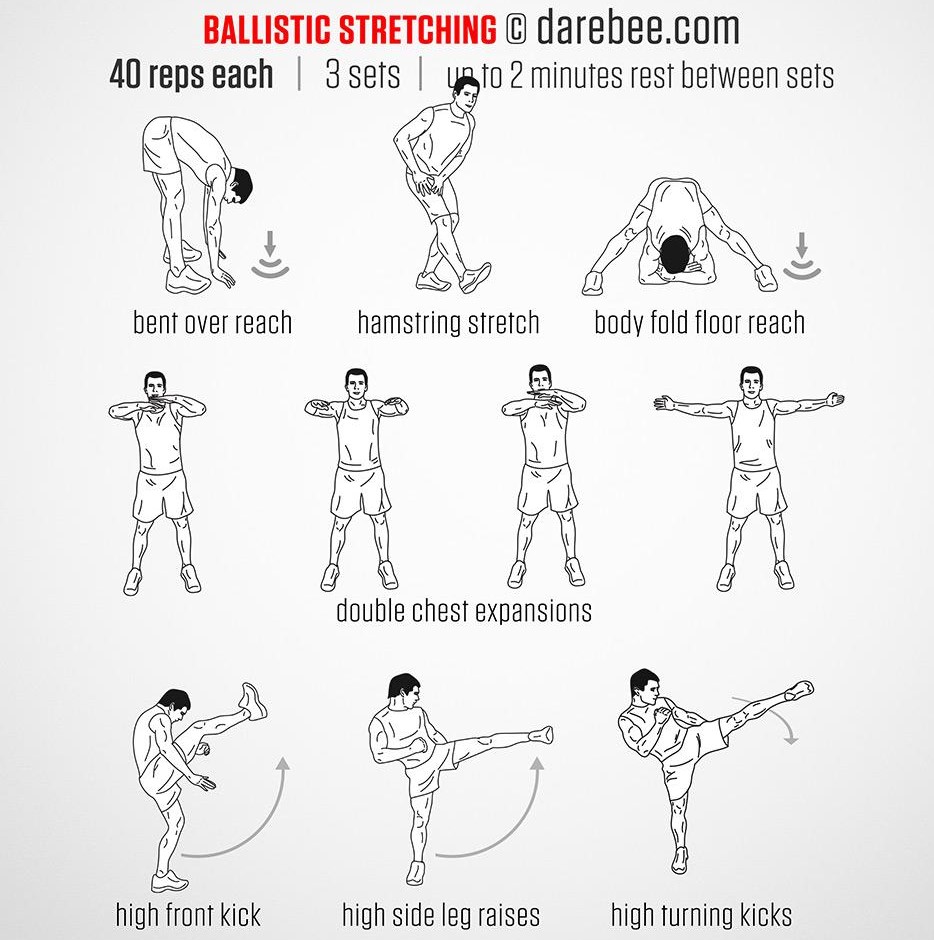 Một số bài tập Ballistic Stretching